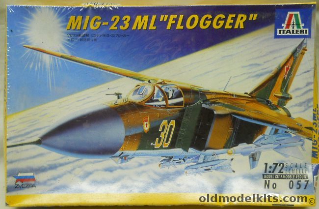 Italeri 1/72 Mig-23 ML Flogger, 057 plastic model kit